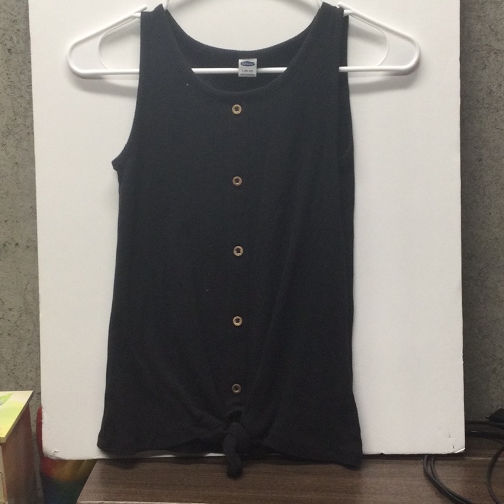 Girls large black old navy tank top